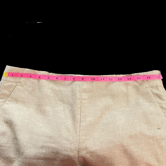 NWT Loft Riviera Gold Shimmer Shorts Size 10 - Picture 10 of 15